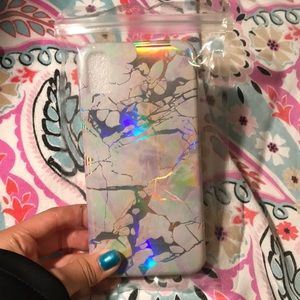 Marble Hologram iPhone X Max Case